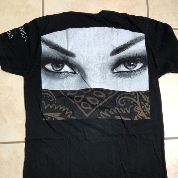 LA FAMILIA MMXIV GANGTA EYES T-SHIRT BLACK MENS - Picture 1 of 3